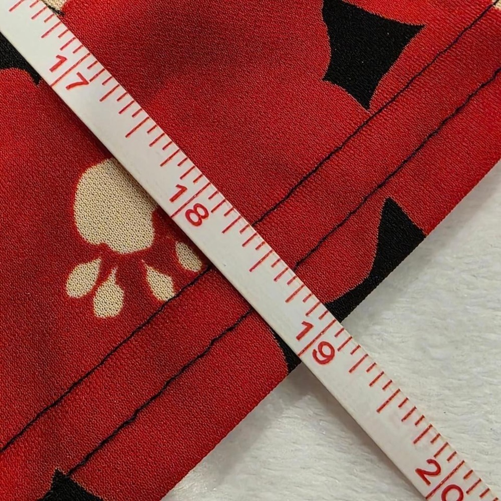 Vintage Younity Black and Red Floral Skirt - Picture 5 of 6
